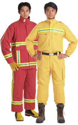 pakaian kalis api, sarung tangan pemadam kebakaran, but pemadam kebakaran