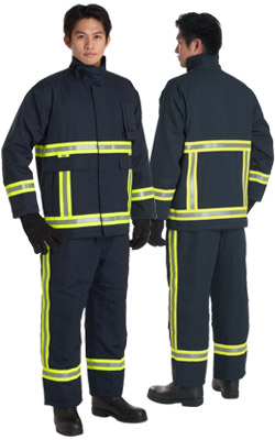 vêtements ignifuges, tenue de pompier